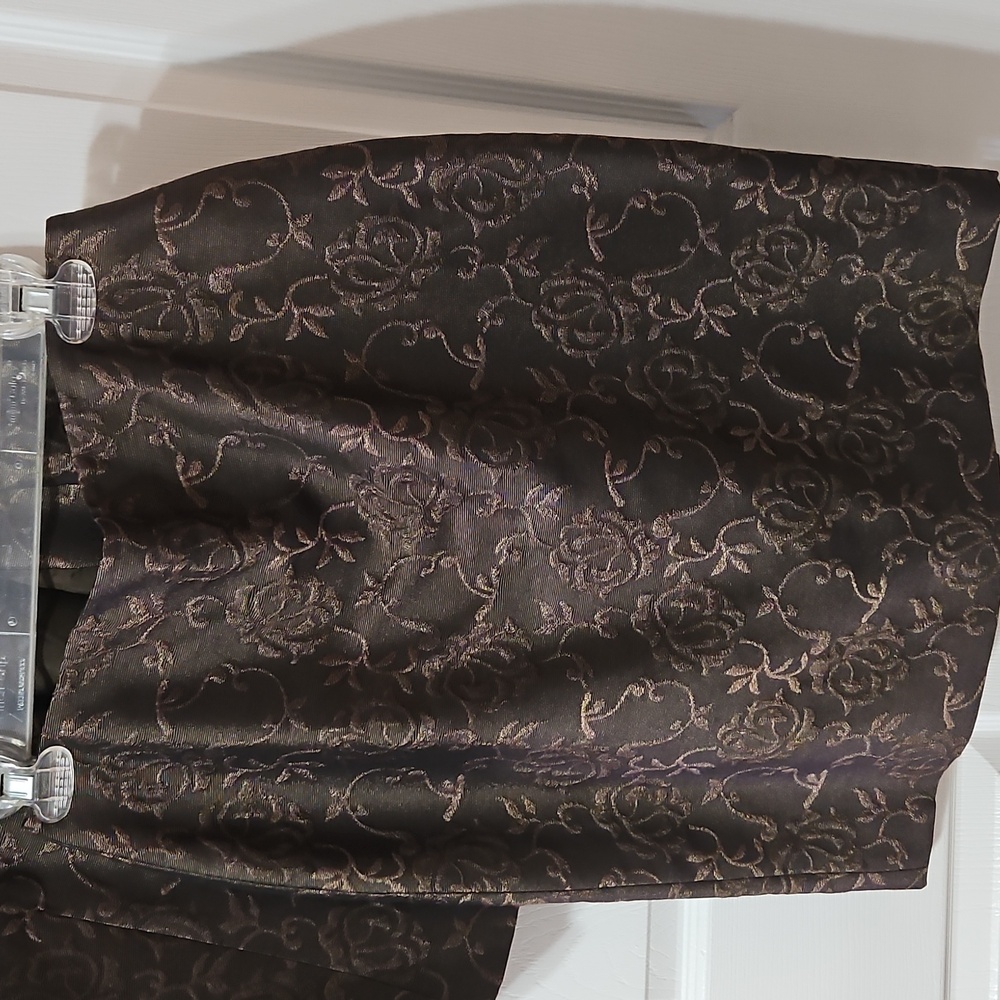 Brown/Bronze Blazer and Skirt Set - Picture 4 of 11